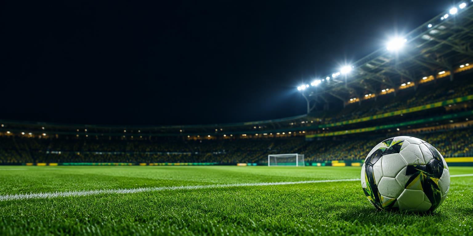 Football on the Betkings stadium pitch
